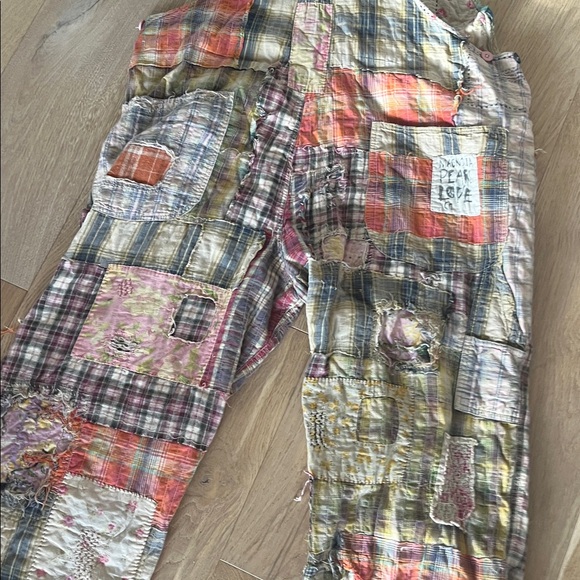 Magnolia Pearl Artisan Patched Overalls - Picture 12 of 15